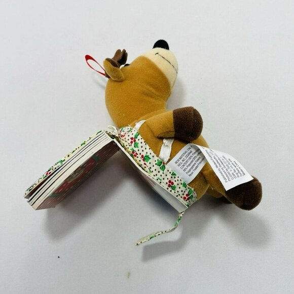 Christmas Little Reindeer Plush Book Mini Picture Bedtime Kid Nursery Storytime - Picture 6 of 12